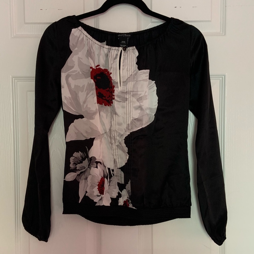 White House Black Market Silk Blouse